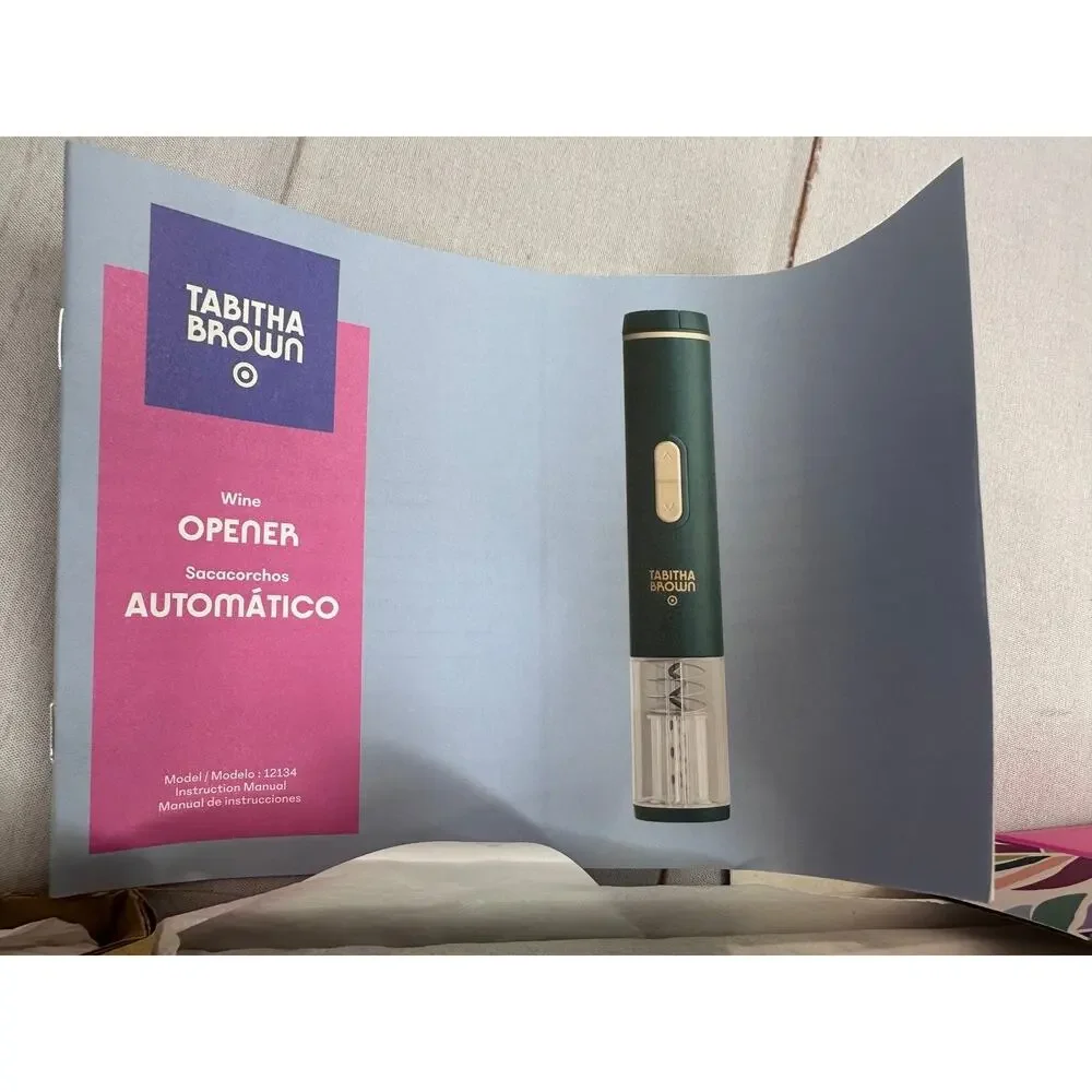 Tabitha Brown x‎ Target No Twist Electric Wine Opener Green NEW